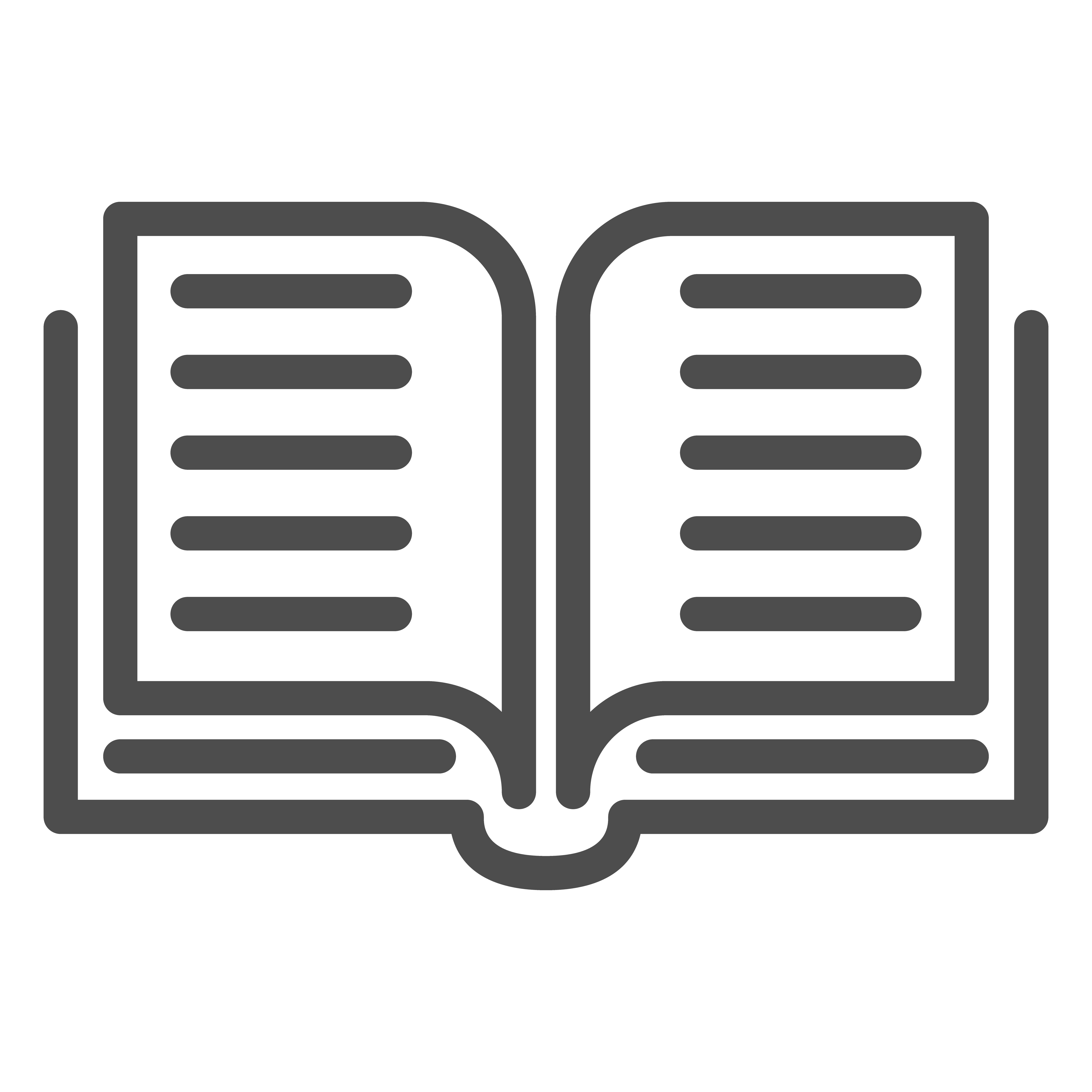Open book line icon, education concept, Reading sign on white background, Notebook or textbook icon in outline style for mobile concept and web design. Vector graphics